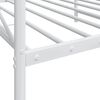 vidaXL Daybed with Trundle White Steel Medium Daybed with Storage