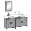 vidaXL Bathroom Furniture Set Grey sonoma