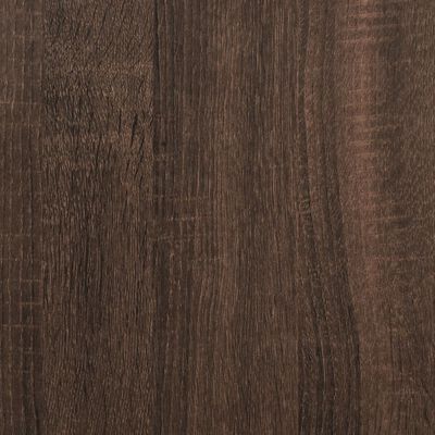 Wood grain texture close-up showing dark brown finish on cabinet surface