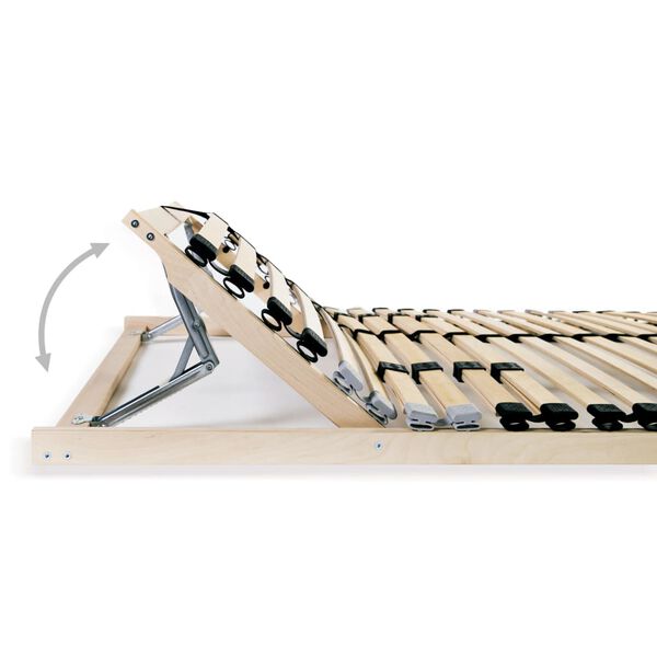 vidaXL Bed Slatted Base Natural wood Solid beech wood, Birch slats