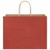 vidaXL Paper Bags 50 pcs with Handles Red 12.6x6.7x9.8"