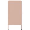 vidaXL Sideboard Set of 2 Pink Cold-rolled steel Medium