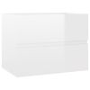 vidaXL Bathroom Furniture Set High gloss white Engineered wood, acrylic