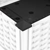 vidaXL Raised Bed White Polypropylene Medium Raised Bed Rectangular
