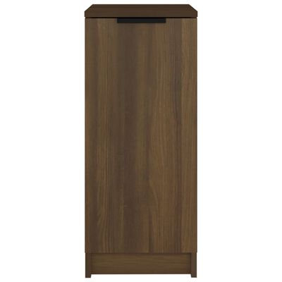 vidaXL Shoe Cabinet Brown Oak 11.8"x13.8"x27.6" Engineered Wood
