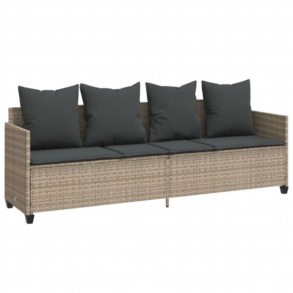 vidaXL Garden Sofa Set Light grey