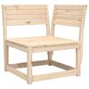 vidaXL Garden Sofa Set Natural wood Solid Pine Wood (untreated)