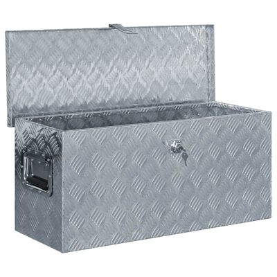 vidaXL Aluminum Box 31.5"x11.8"x13.8" Silver