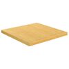 vidaXL Table Top Natural Bamboo Varnished Finish Rounded Corners Square