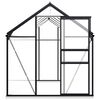 vidaXL Greenhouse Anthracite and Transparent Aluminum, Polycarbonate Large