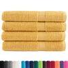 vidaXL Sauna Towel Set of 4 Gold 100% Cotton 31.5 x 78.7 in