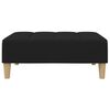 vidaXL Sofa Bed Black Polyester, Wood, Foam, Plastic 2-Seater