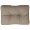 vidaXL Pallet Cushion Taupe 100% Polyester 23.6 x 15.7 in