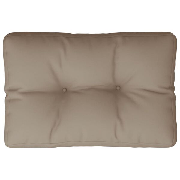 vidaXL Pallet Cushion Taupe 100% Polyester 23.6 x 15.7 in