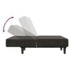 vidaXL Sofa Bed Dark Gray Velvet (100% polyester), wood, plastic