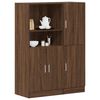 vidaXL Kitchen Cabinet Set Brown oak Engineered wood Kitchen Cabinet Set