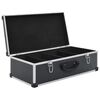 vidaXL CD Case for 80 CDs Aluminum ABS Black