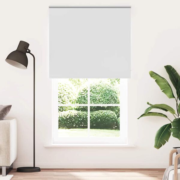 vidaXL Roller Blind White 100% Polyester, Aluminum top rail 53.1 x 82.7