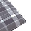 vidaXL Folding Sun lounger Grey Check Pattern 175x54x8,5 cm Oxford Fabric