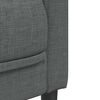 vidaXL Sofa Dark grey Polyester fabric, plywood, solid wood, foam 2-seater