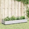 vidaXL Garden Planter White Polypropylene Medium Modular