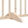 vidaXL Dog Gate Set of 6 Solid fir wood Foldable Dog Gate Rectangular