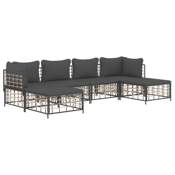 vidaXL Garden Lounge Set Anthracite