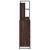 vidaXL Bathroom Furniture Set Brown oak Engineered wood, Metal Standard