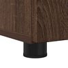 vidaXL Bathroom Cabinet with Drawer Brown Oak 11.81 x 13.78 x 31.50 in