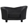 vidaXL Dog Sofa Black