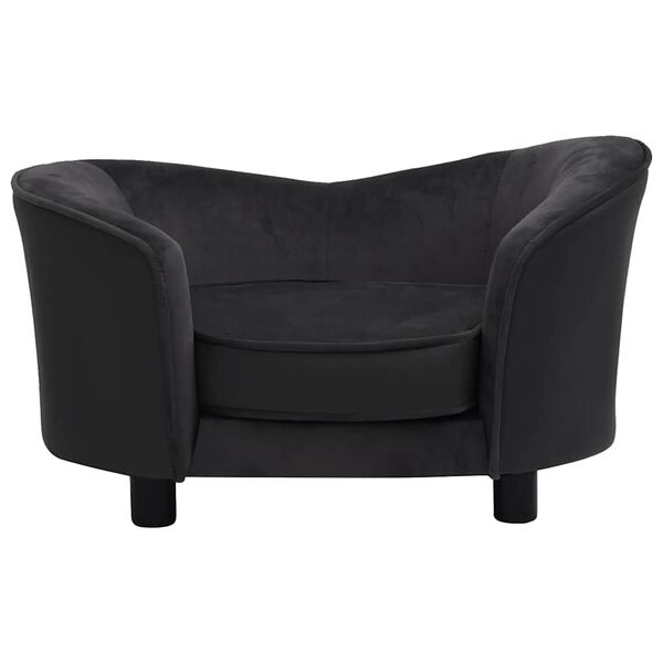 vidaXL Dog Sofa Black