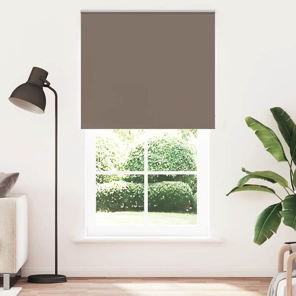 vidaXL Roller Blind Coffee 100% Polyester, Aluminum 51.2x90.6 in
