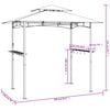 vidaXL BBQ Gazebo Anthracite Steel Medium Hooks BBQ Gazebo