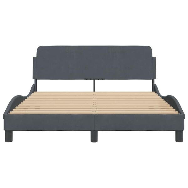 vidaXL Bed Frame Dark Grey
