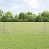 vidaXL Welded Wire Fence Silver 2.6'x 82'