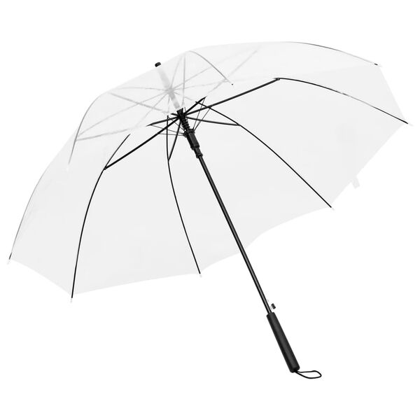 vidaXL Umbrella Transparent POE, powder-coated metal 39.4 inches diameter
