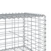 vidaXL Gabion Basket Silver Galvanized iron Large Durable