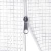 vidaXL Greenhouse White PE (polyethylene), galvanized steel 86 sq ft