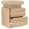 vidaXL Bedside Cabinet Sonoma Oak Engineered Wood Standard