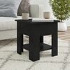 vidaXL Coffee Table Black Engineered Wood Small Coffee Table Square