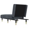 vidaXL Chaise Lounge Dark Grey Velvet 21.7 in x 55.1 in x 27.6 in