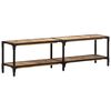 vidaXL TV Cabinet Natural wood Solid mango wood, Powder-coated iron Medium