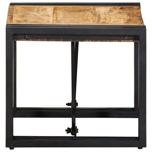 vidaXL Coffee Table Natural wood and black