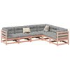 vidaXL Garden Sofa Set Reddish-brown Solid Douglas Fir wood Large