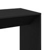 vidaXL Bar Table Black Oak 20.08 x 19.69 x 40.75 in Engineered Wood