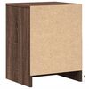 vidaXL Bedside Cabinet Set of 2 Brown Oak Engineered Wood