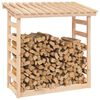 vidaXL Firewood Rack 42.5"x25.4"x43.3" Solid Wood Pine