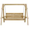 vidaXL Swing Chair Natural Pine Treated Pinewood Large Durable