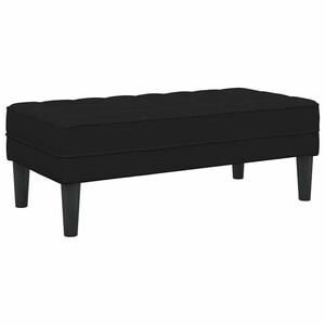 vidaXL Bench Black 113 x 57 x 39 cm Velvet