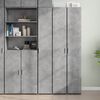 vidaXL Highboard Concrete Gray 11.8"x16.7"x72.8" Engineered Wood